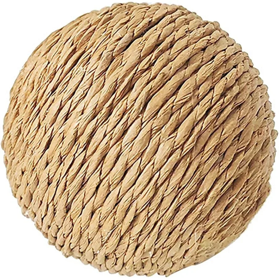 Extra Large 4Inch Sisal Cat Ball Toy Beige