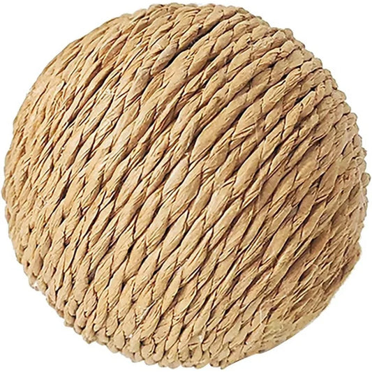 Extra Large 4Inch Sisal Cat Ball Toy Beige