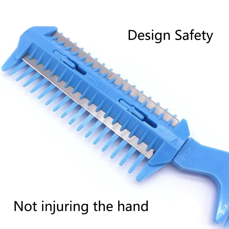 Razor For Cats Products Comb Grooming Hair Thinning Hairbrush Cat Blades Cut With 2 Trimmer Dog Cutting Pet Comb