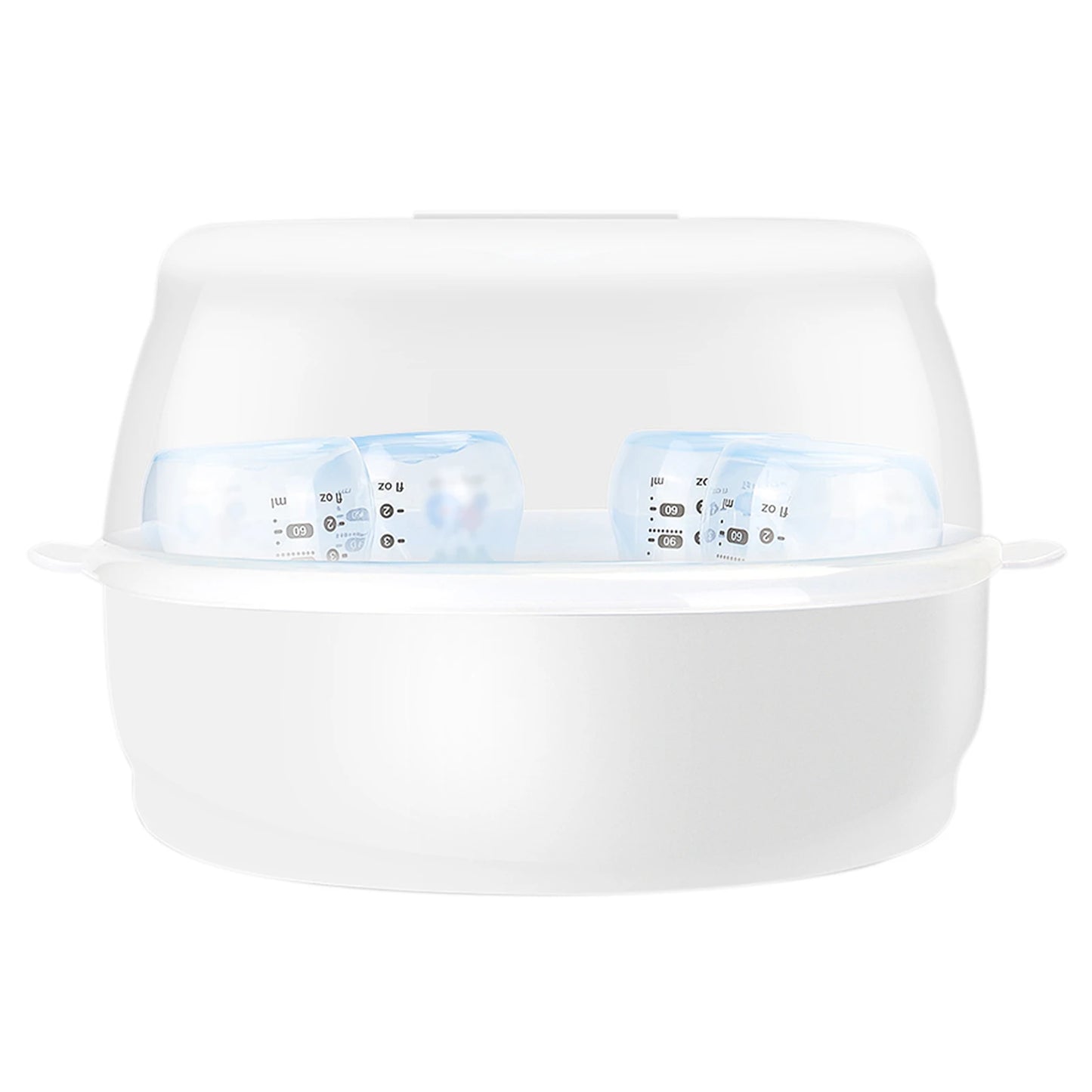 Microwave Bottle Sterilizer Steam Sterilizer Fits 6 Baby Bottles for Baby Bottles Pacifiers Cups Disinfect in 2-6 Minutes
