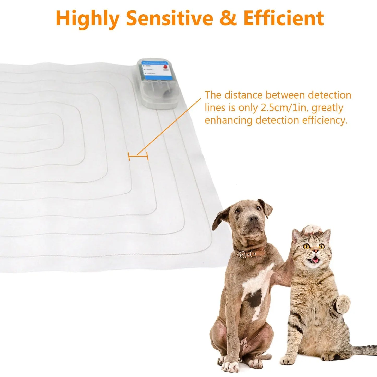 For Electronic Pet Training Mat Indoor Safe Shock Training Pad for Dogs Cats Pet Barrier 60x12in with 3 Training Modes