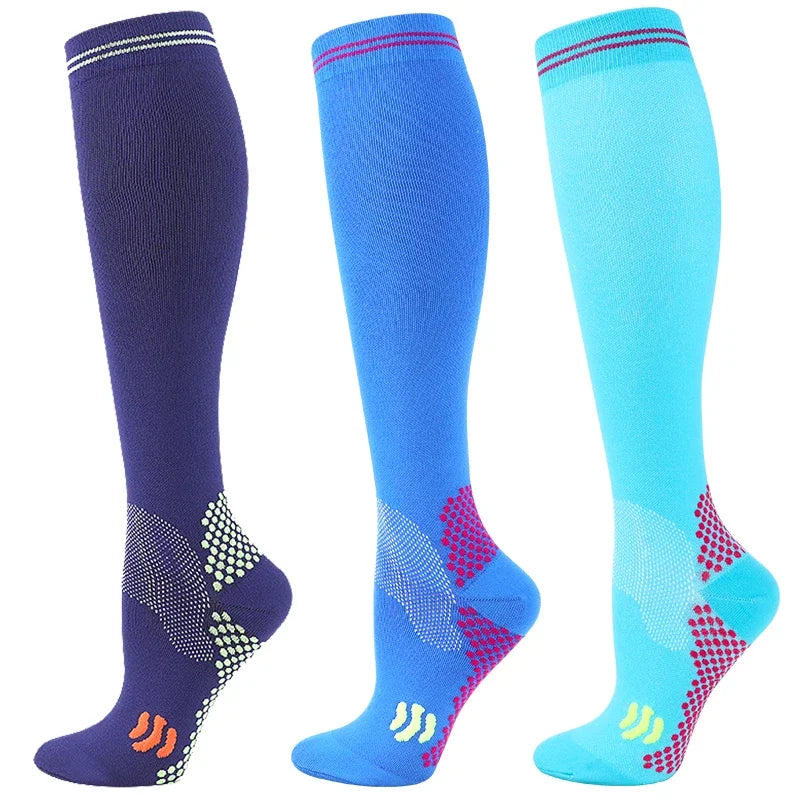 1/3 Pairs Dropship Compression Socks Varicose Veins 20-30 Mmhg Men Women Socks For Running Cycling,Football Soccer Stockings