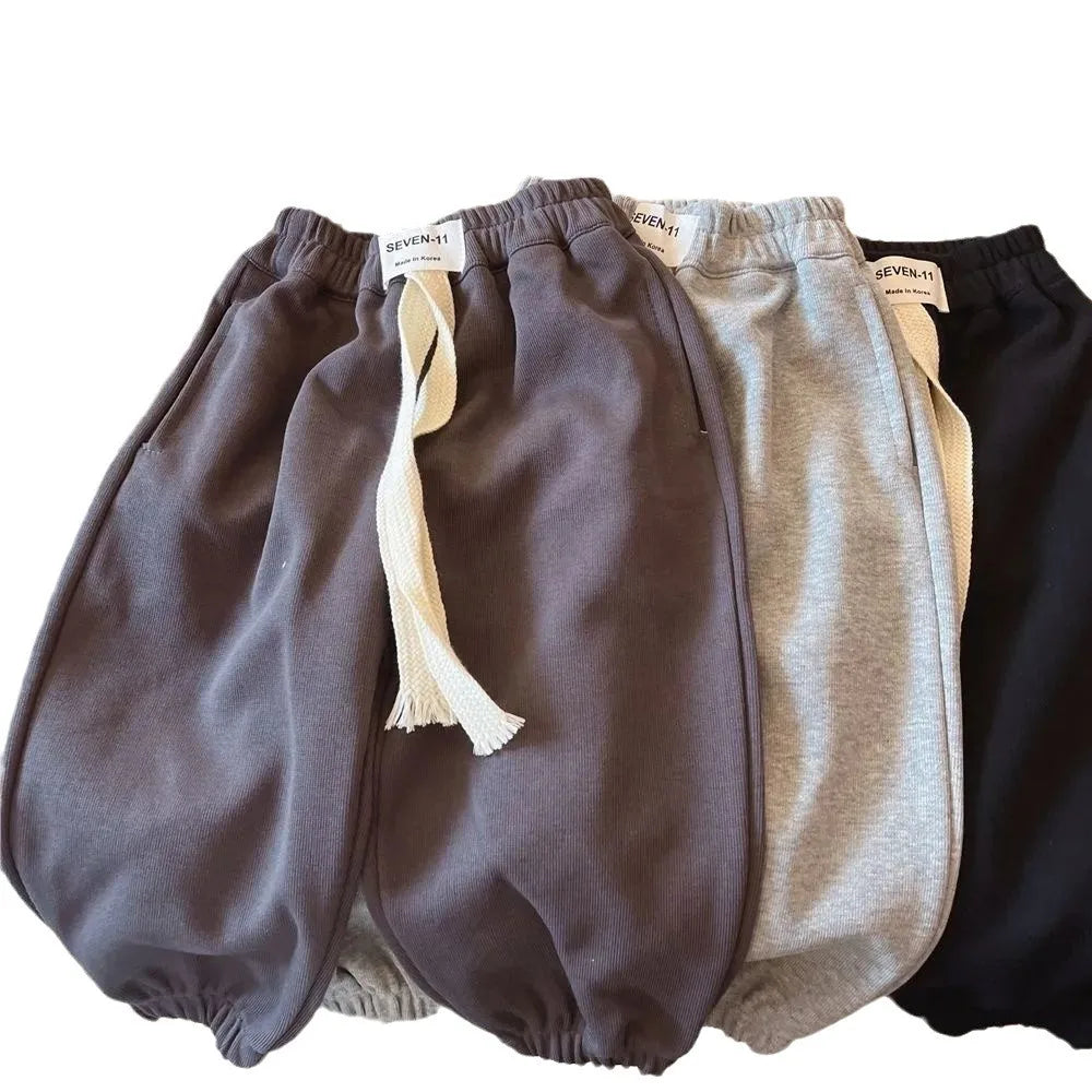 2025 New Boys Autumn Pants 1-8 Years - Korean Loose Casual Sports Jogger Pants, Versatile Kids Wear