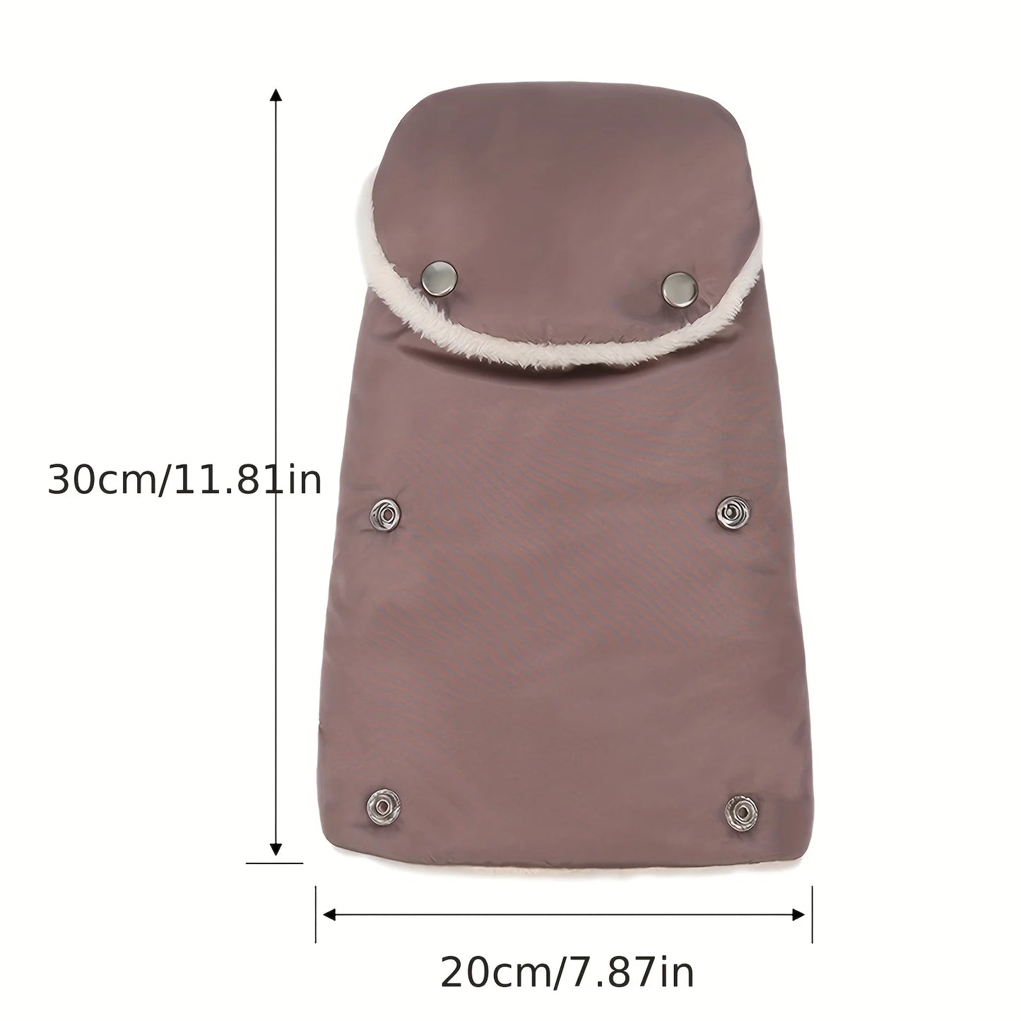 1pair Winter Stroller Gloves - Thick Fleece-Lined Windproof Cold-Resistant, Soft Fiber for Outdoor Baby Stroller Activities