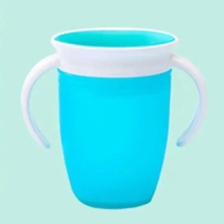 Baby Learning Drinking Cup With Double Handle Flip Lid 360 Degrees Can Be Rotated Leakproof Cup Infants Water Cups Bottle