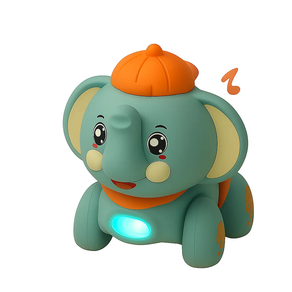 New Walking Traction Elephant Dancing Lights And Music Toddler Learning Crawling Educational Toys Creative And Fun Gifts