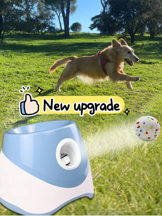 Upgraded Automatic Ball Launcher for Medium/Large Dogs - Rechargeable Tennis Ball Thrower with Interactive Pinball Design | USB