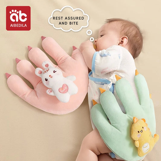 AIBEDILA Soothing Baby Sleep Aid Pillow Babies Soothing Palms Baby Sleep Aid Infant Calming Remote Control Hand Palms Toddler
