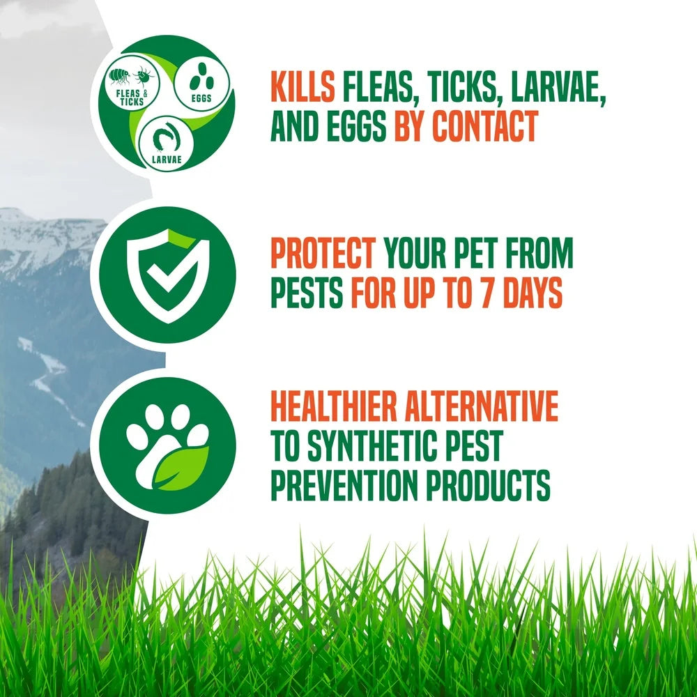 Natural Flea Tick Shampoo Dogs Max Strength Essential Oils Kills Repels Fleas Ticks Mosquitoes Soap Free Cleansing Gentle Long