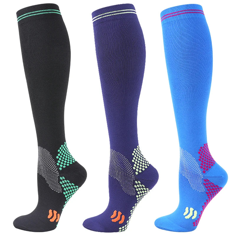 1/3 Pairs Dropship Compression Socks Varicose Veins 20-30 Mmhg Men Women Socks For Running Cycling,Football Soccer Stockings
