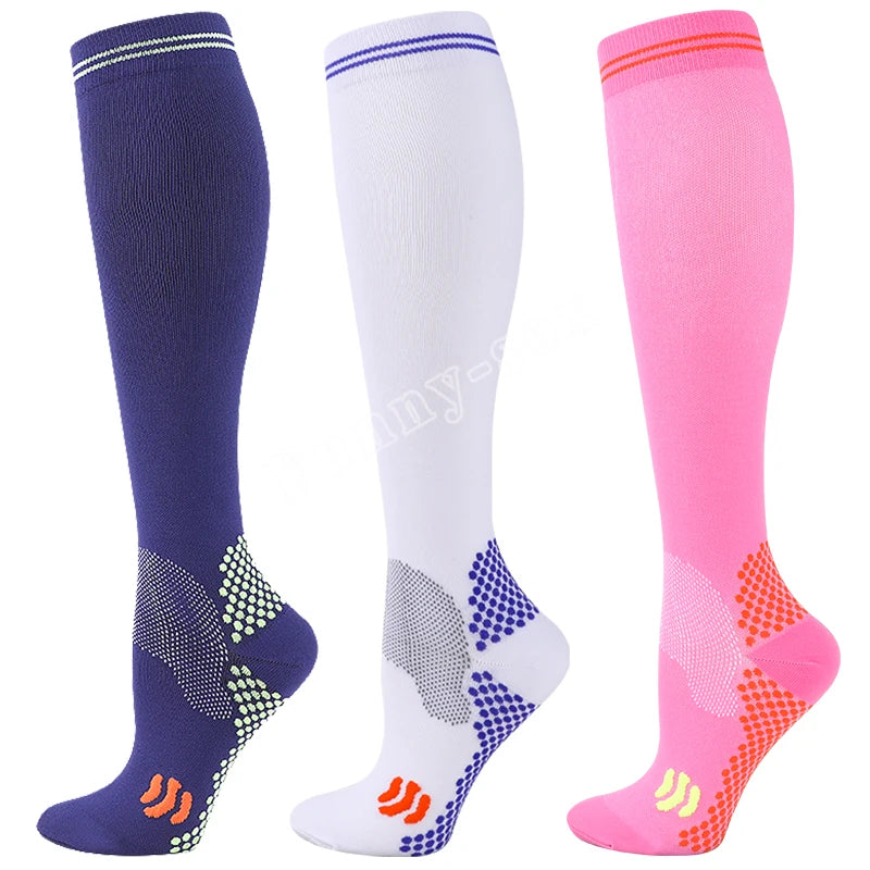 1/3 Pairs Dropship Compression Socks Varicose Veins 20-30 Mmhg Men Women Socks For Running Cycling,Football Soccer Stockings