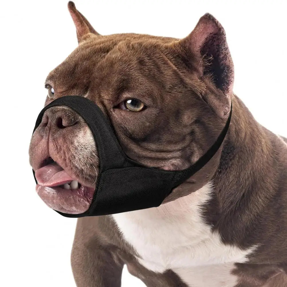 Dog Muzzle Soft Mesh Muzzle Drinkable Muzzle Prevent Barking Biting Chewing Dog Mouth Cover for Medium Large Short Snout Dog
