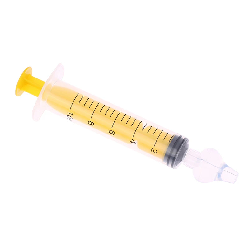 10ML Baby Syringe Silicone Nasal Aspirator Nasal For Baby Infant Safe Nasal Washer Needle Tube Cleaner Newborns Nose Cleaner