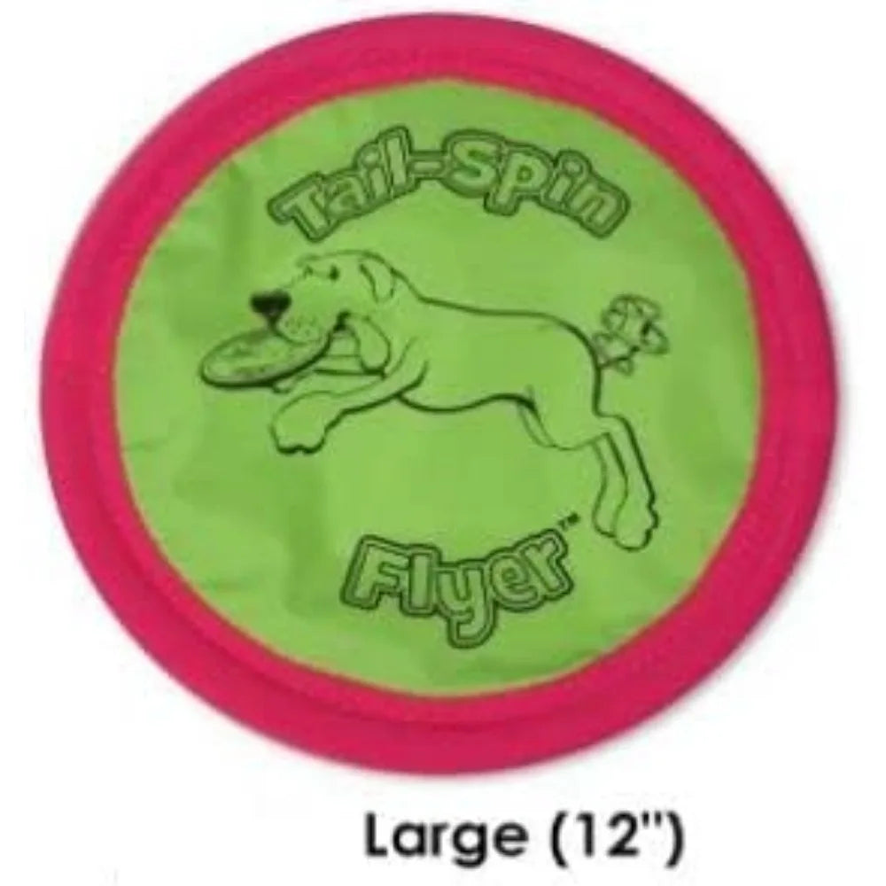 Booda 3 Pack of Tail-Spin Flyer Dog Toys, 10-Inch