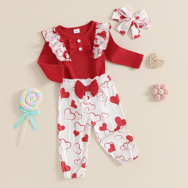 Toddler Girls Winter Outfit Floral Print Hoodie with Fleece Lined Leggings and Matching Headband Set for Cold Weather