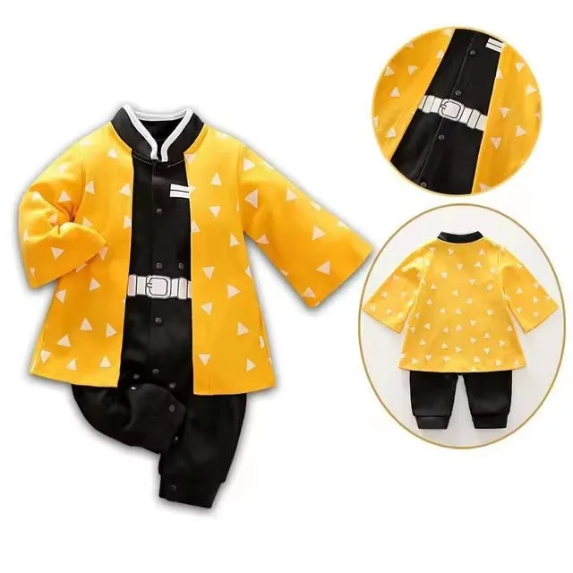 cosplay baby Infant Romper Boy Girl Anime Clothes Halloween Costume Kids Cotton Jumpsuit Toddler Overalls