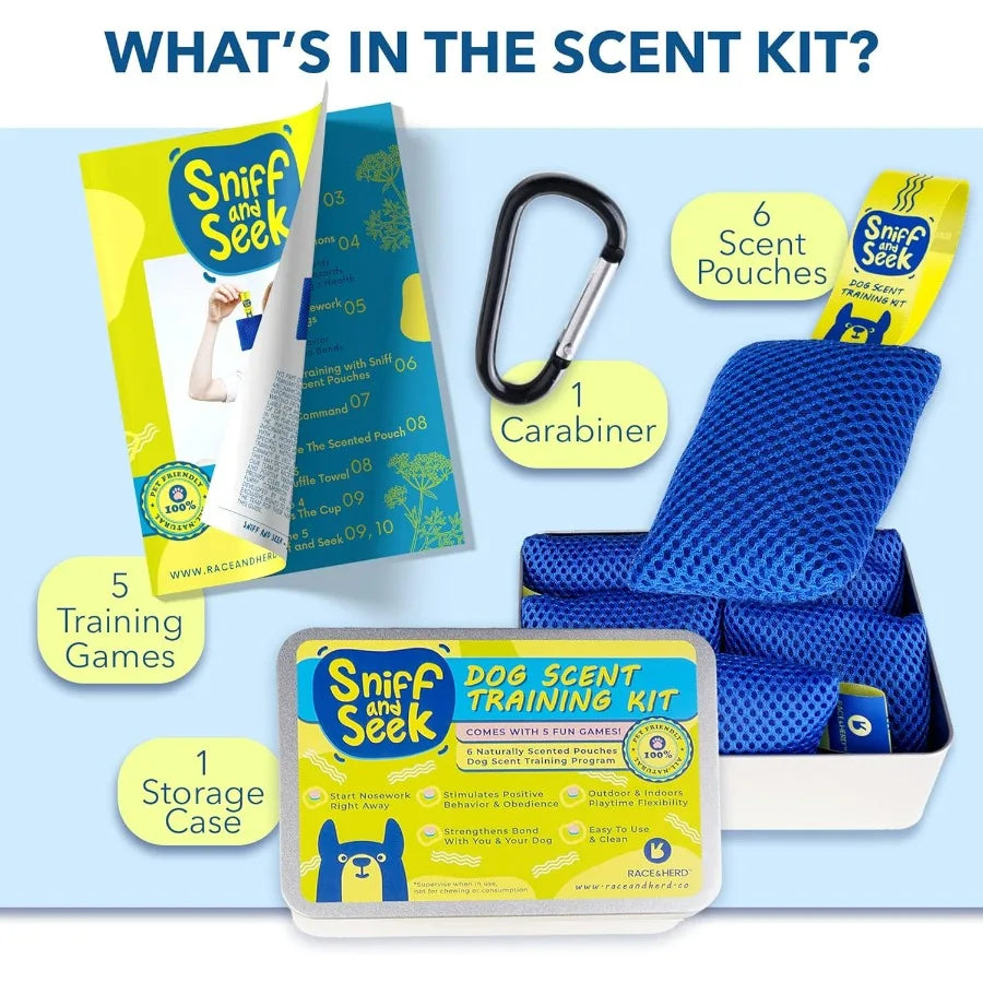 Dog Scent Training Kit Brain Training Games Nosework Toys Smell Training Kit for Loss of Smell Dog Training Kit for Scent Work