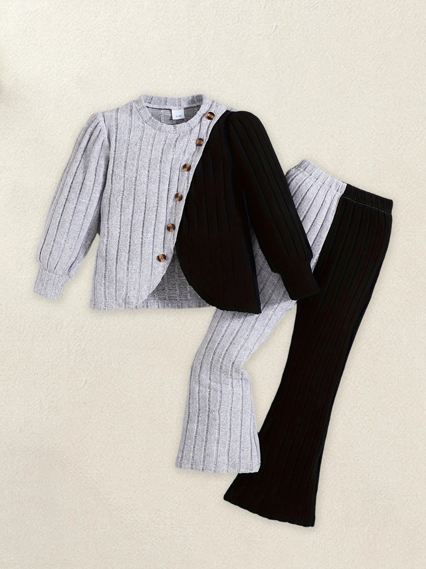 Toddler Girl Winter Clothes Warm Fleece Hooded Jacket Elastic Waistband Snow Pants 2 Piece Outfit Set for Cold Weather