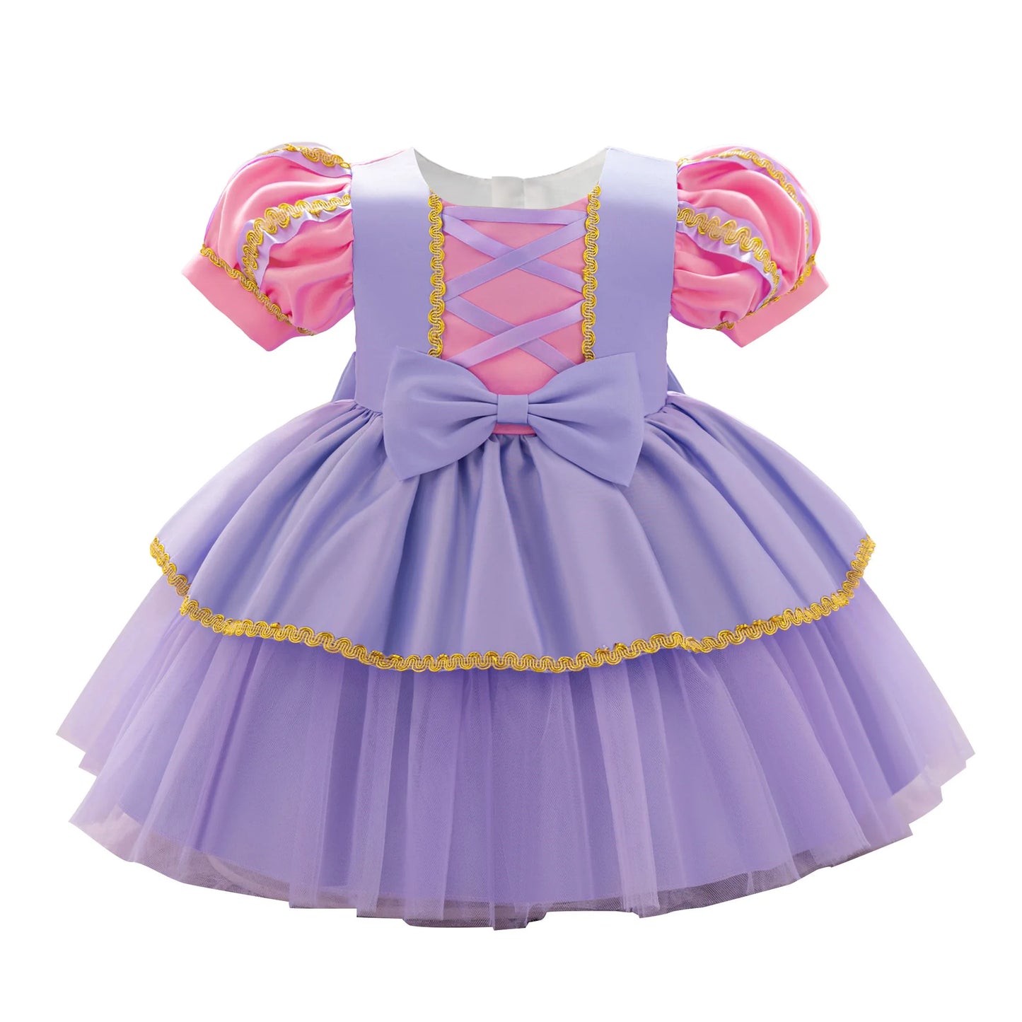 Princess Dress for Baby Girl Children Performance Clothing Baby Birthday Party Puffy Dress With Headband Christmas Costume 6M-3Y
