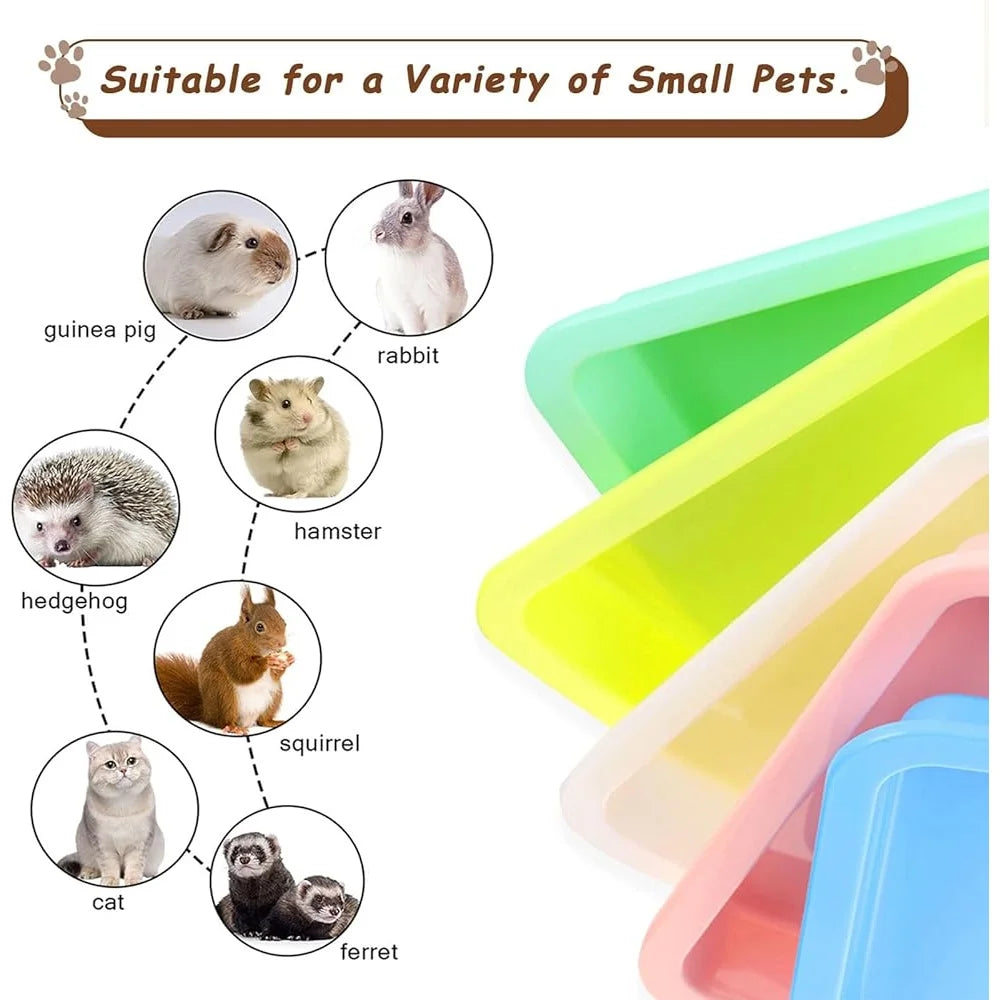 10 Pcs Portable Small Litter Box Kittens Waterproof Durable Nonstick Easy Clean Cat Litter Pan Multi Usage Ideal Training