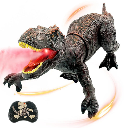 Dinosaur Animal Toy with remote control, Tirano-saurio Rex, Spinosaurus and SickleSaur Rex with water spray and swift movement,