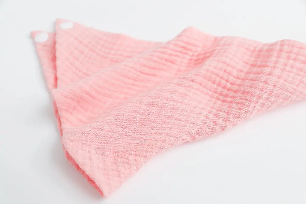 6pc Baby Bibs Set Cotton Baby Drool Towel for Newborn 2 Layer Gauze Muslin Triangular Feeding Saliva Towel Soft Burp Cloths