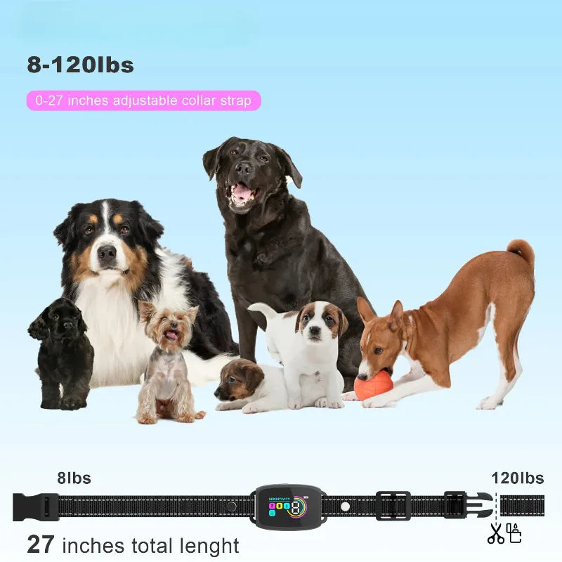 Anti Bark Training Collar For Dog Antiladridos Barking Electric Sheet Stuff Accsesories Pet Stopper Waterproof Vibrator Supplies