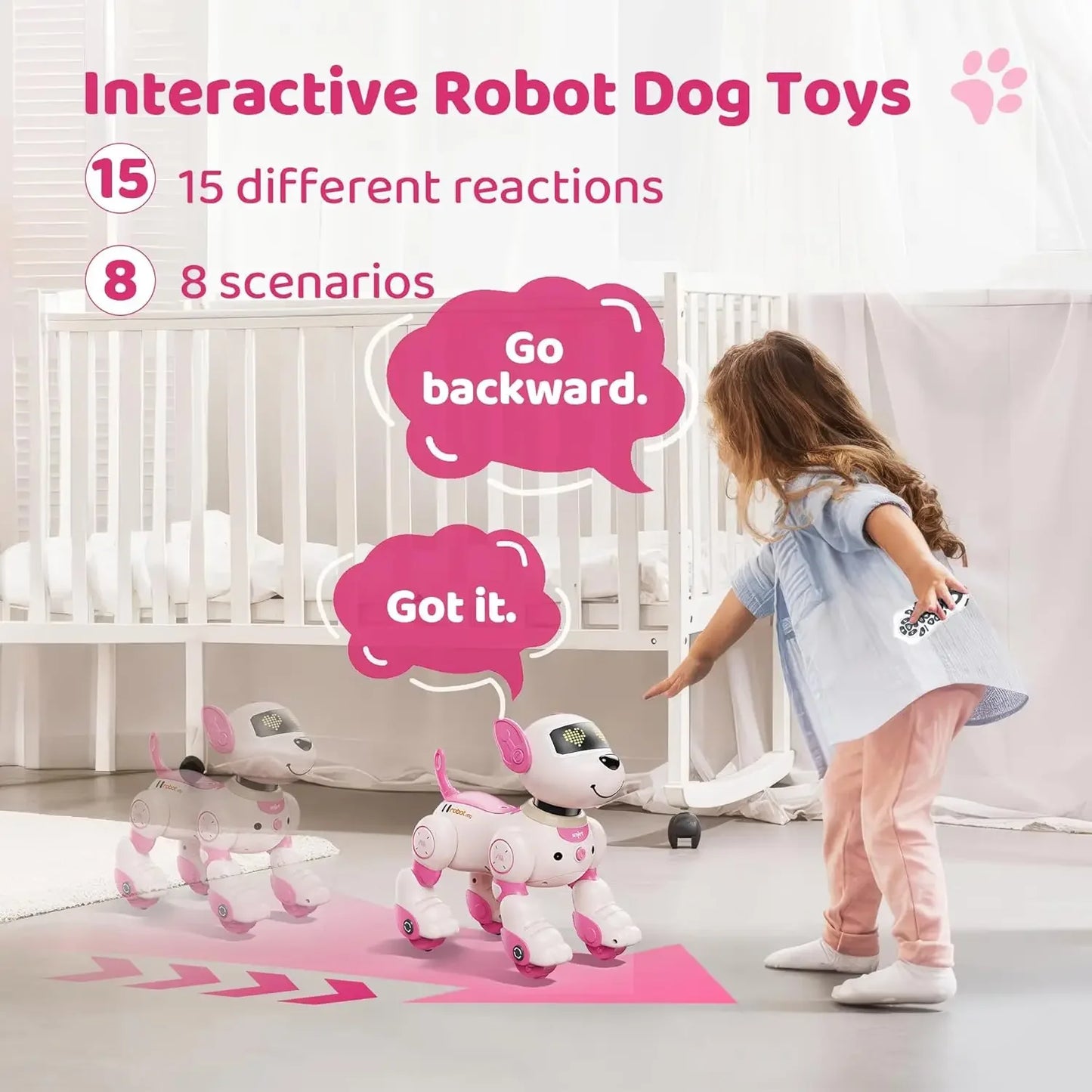 Rc Puppy Intelligent Robot Dog Toy Stunt Remote Control Diy Programming Voice Interactive Children's Electronic Pet Dog Gifts