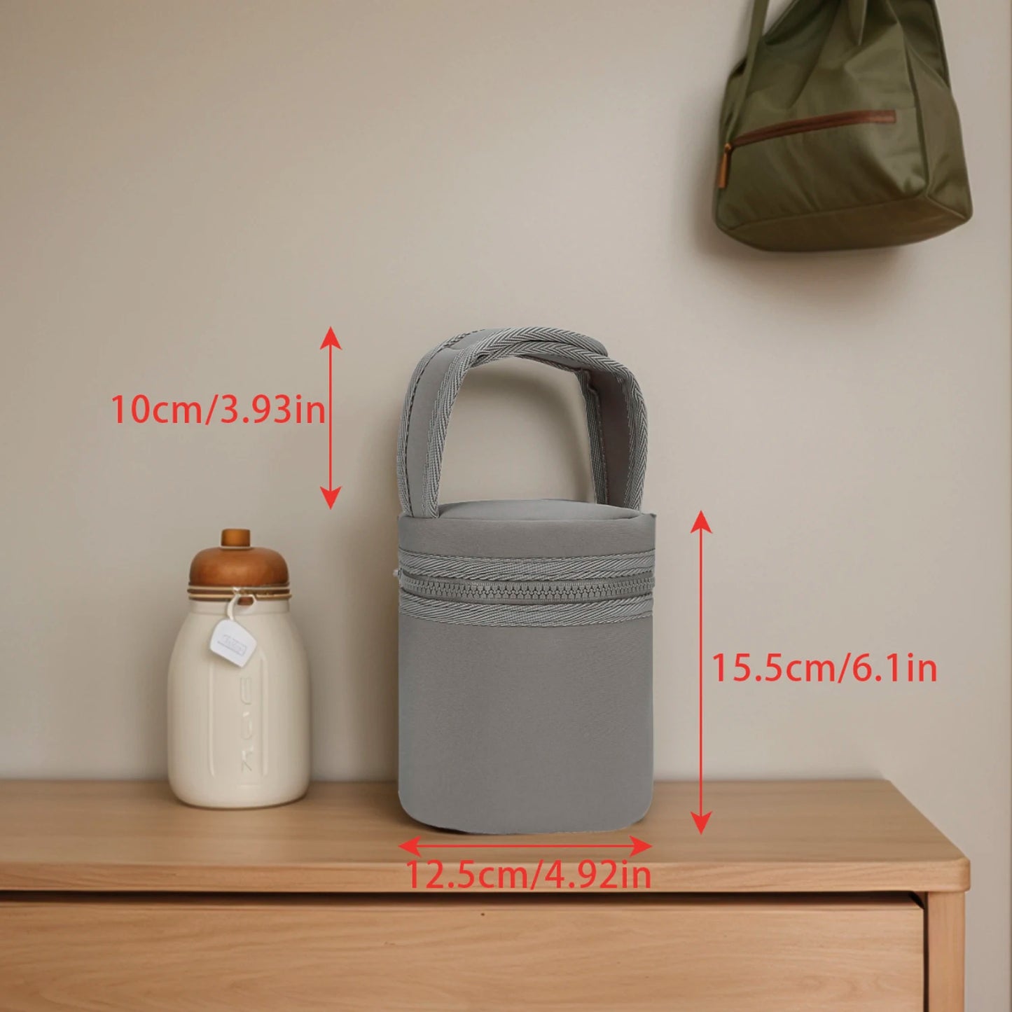 Waterproof bottle bag for baby and mother travel; milk bottle storage bag; mommy bag.
