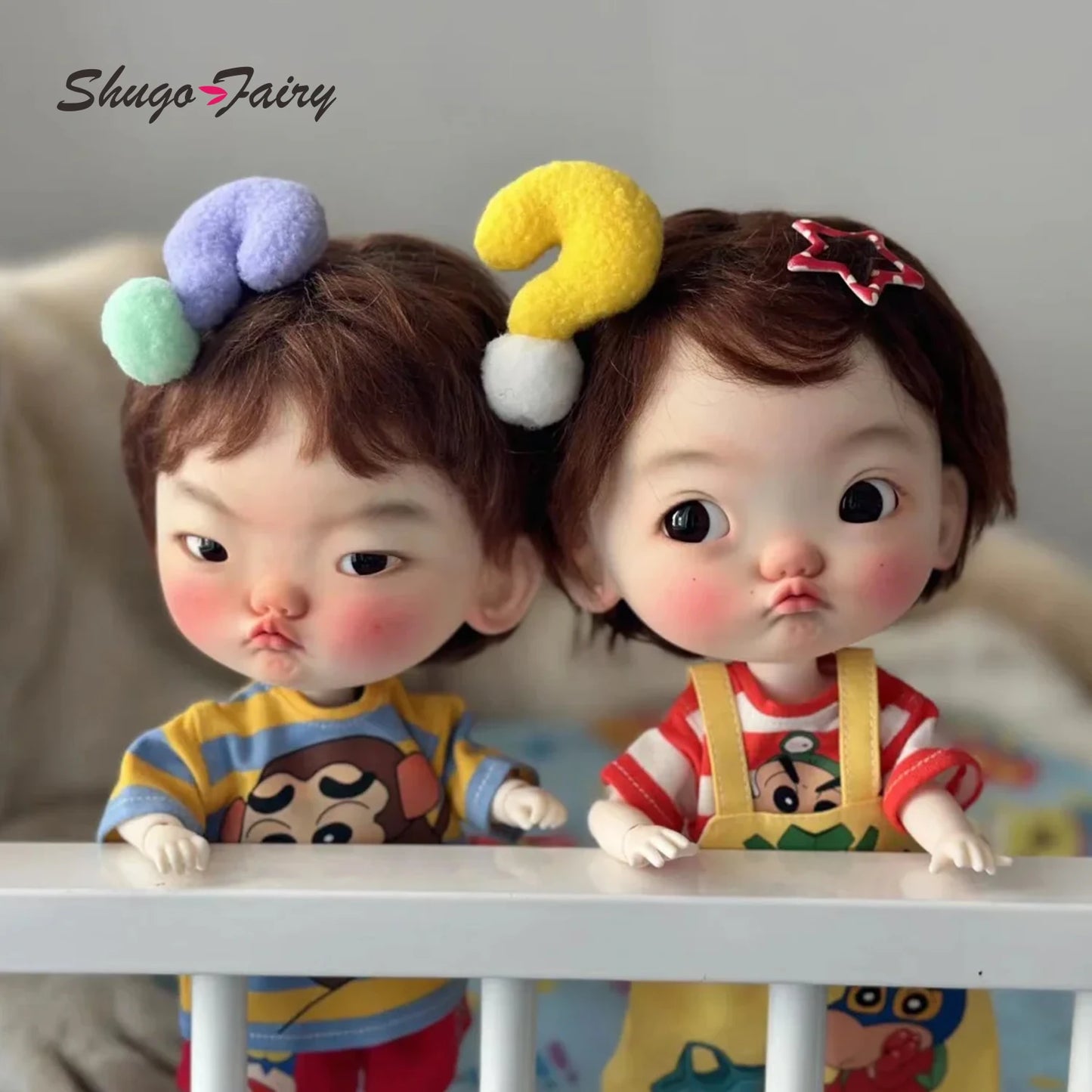 WuYaLi 1/6 Bjd Dolls Expressive Big Head Pout Angry Face Cuty Ball Jointed Doll Bjd NewYear Gift