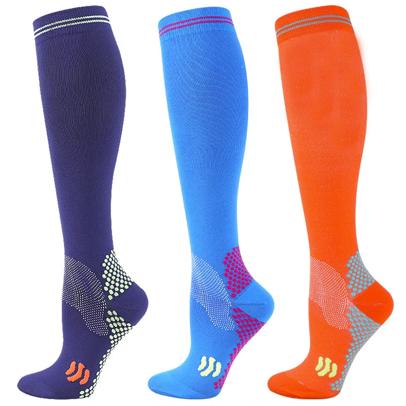 1/3 Pairs Dropship Compression Socks Varicose Veins 20-30 Mmhg Men Women Socks For Running Cycling,Football Soccer Stockings