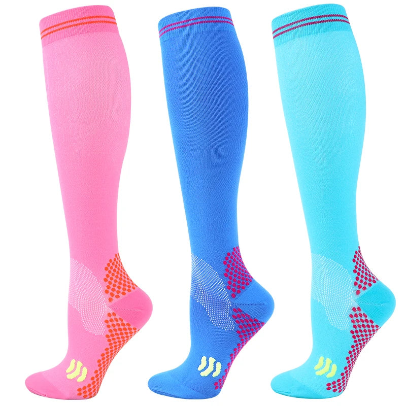 1/3 Pairs Dropship Compression Socks Varicose Veins 20-30 Mmhg Men Women Socks For Running Cycling,Football Soccer Stockings
