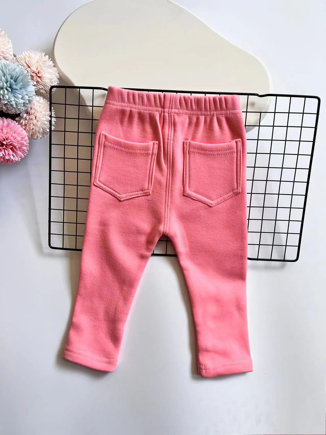 Winter Baby Boys Imitation Denim 2-6Y Children Thin Loose Trousers Boys Stretch Warm Pants Autumn Fashion Kids Fleece Jeans