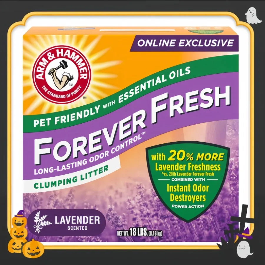 Essential Oil Infused Cat Litter | 18lbs Extra Freshness for Odor-Prone Litter Boxes