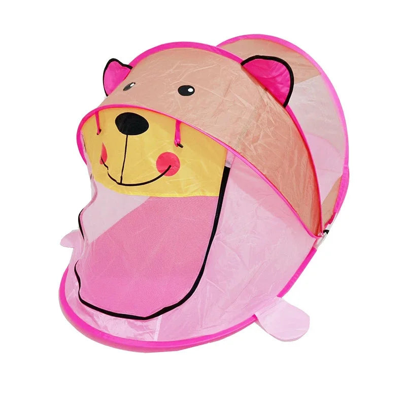 Cartoon Animal Children Play House Outdoors Pop Up Toy Tent Indoor Net Baby Ball Pit Pool New Portable Tiger kids' Tent Gifts