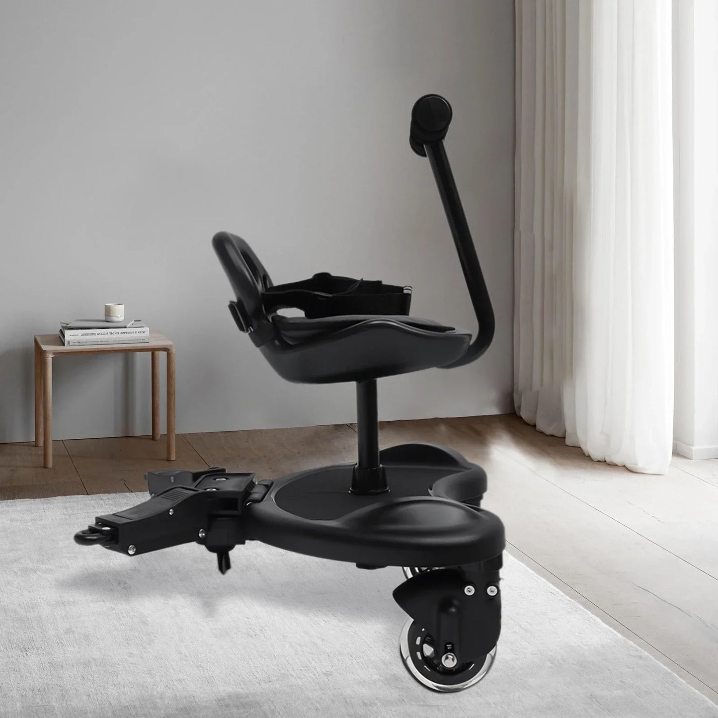 Universal 2-in-1 Stroller Board,Child Rider Stroller Attachment with Detachable Seat Standing Board, Holds Children Up To 44lbs