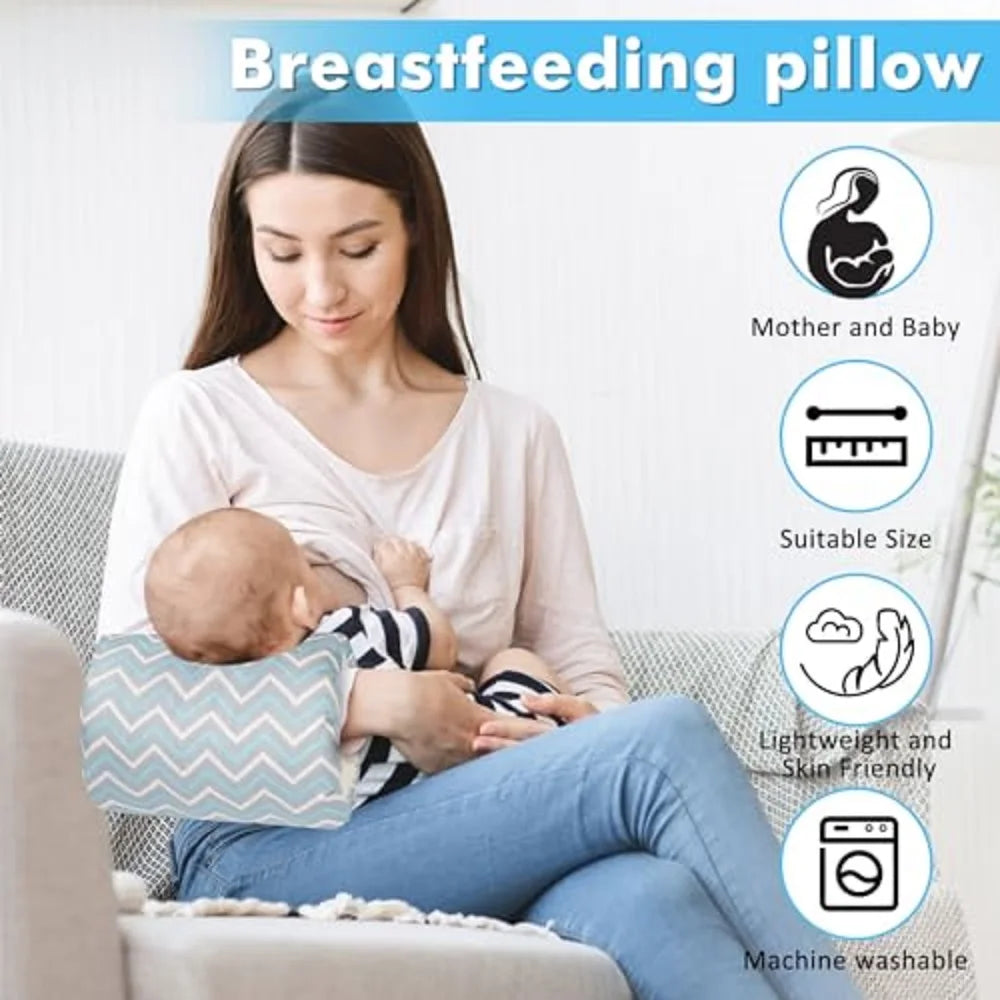 Cotton Nursing Pillow for Newborn Breastfeeding Mini Arm Pillow Baby Bottle Feeding for Maternity Mom Soft Baby Care Accessories