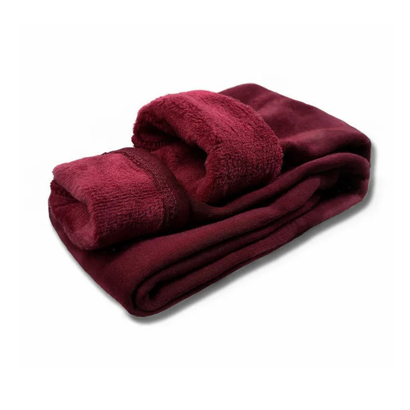 Sweet Leggings Girls Dot Velvet Pants Autumn Winter Kids Cotton Stretch Warm Trousers Baby Girls Elastic Waist Slim Pants