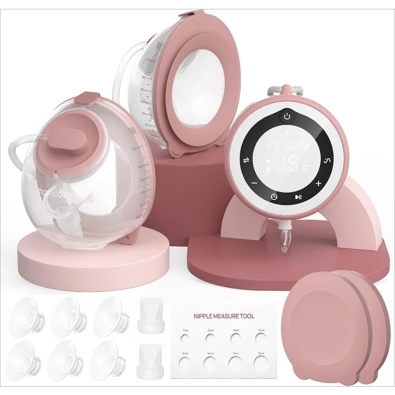 Breast Pump V1 Pro Hospital-Grade, Hands-Free & Portable Wearable Pump, Upgraded Electric Pump with 3 Fine-Tuned Rhythms