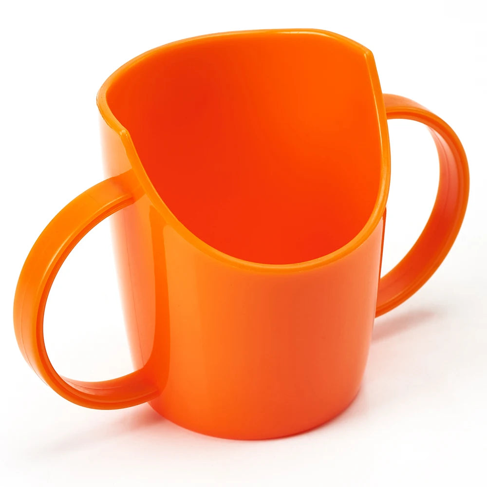 Baby learns to drink water cup, baby drinks water and milk, anti choking and nose protection, slanted mouth cup