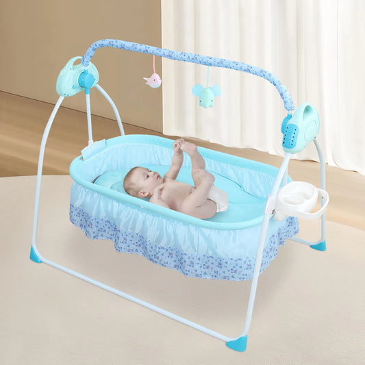 0-25Kg Big Space Electric Baby Crib Cradle Infant Rocker Auto Swing Bed Baby Cradle For Babies Who Are 0-18 Months In Age