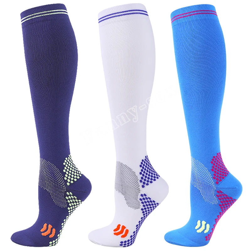 1/3 Pairs Dropship Compression Socks Varicose Veins 20-30 Mmhg Men Women Socks For Running Cycling,Football Soccer Stockings