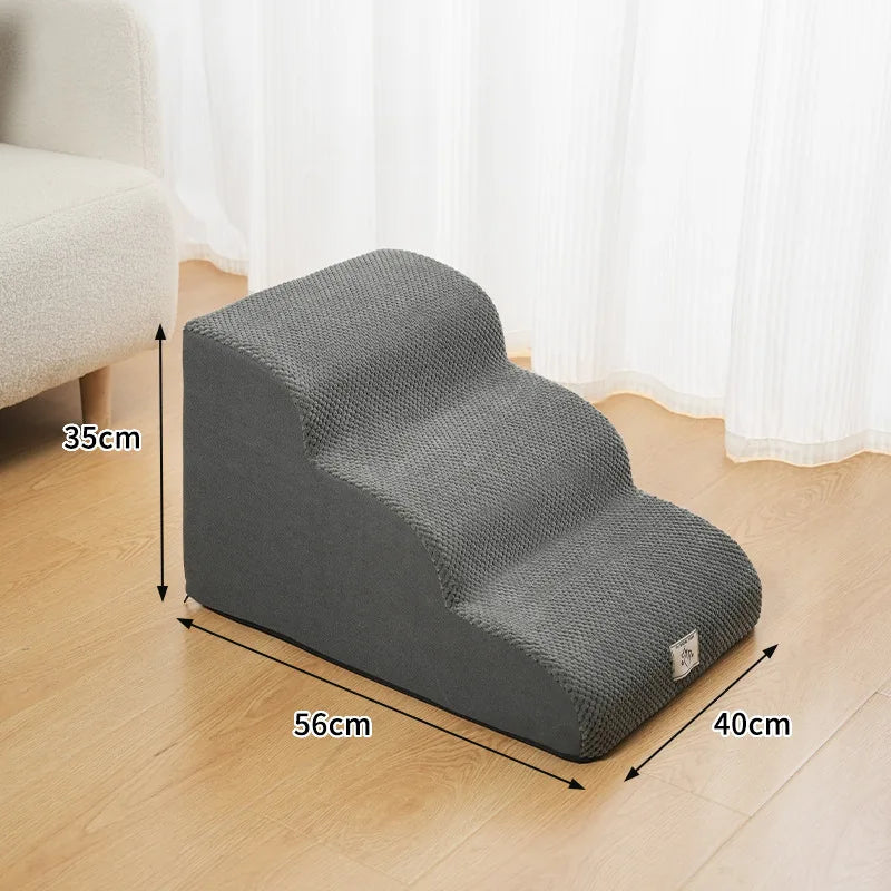 Pet High Density Foam Dog Secure Stairs Ramps Non-Slip Pet Steps for Older Dogs Pet with Joint Pain Sofa Bed Ladder Pet Supplies