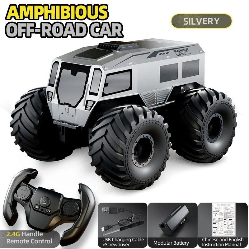 JJRC Q210 RC Casr 1:16 Off-Road Monster Truck Toys Waterproof Amphibious Remote Control Cars Trucks 4WD All Terrain Pickup Gifts