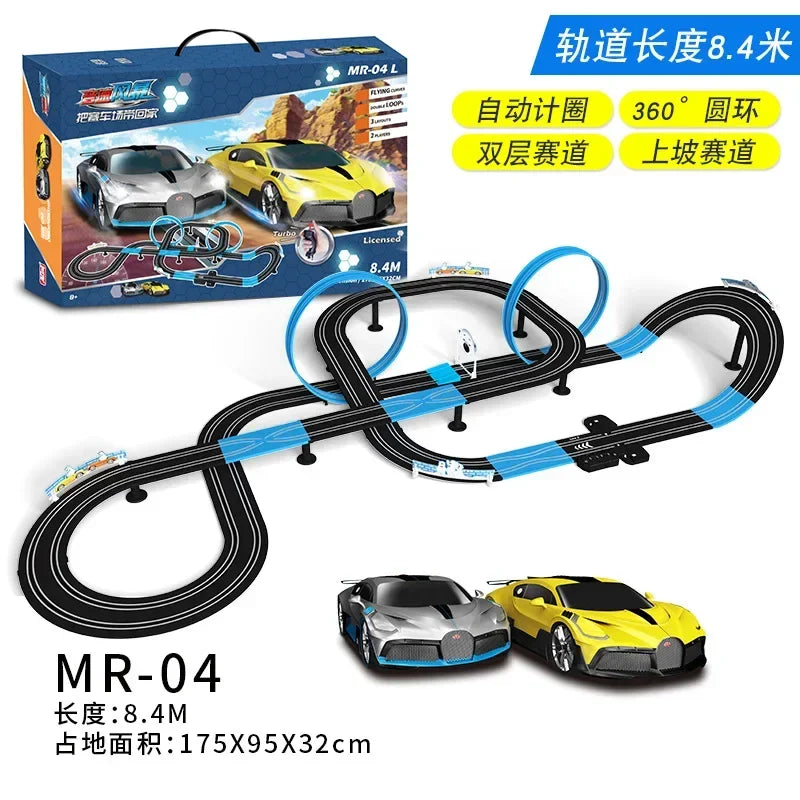 Toy Rc Set Racing Track Electric Double Remote Control Car Interactive Autorama Circuit Voiture Christmas Toy For Boy Children
