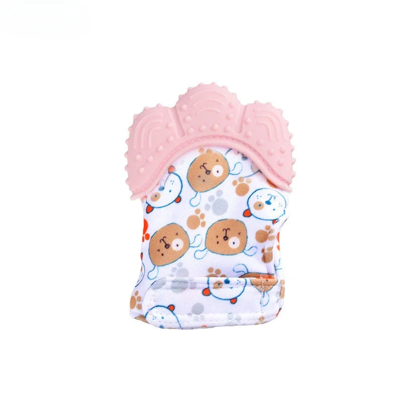 Baby Teething Silicone Gloves Multi-Layer Breathable Chewing Gloves Baby Teething Toys Baby Self Soother Teether Teething Toys