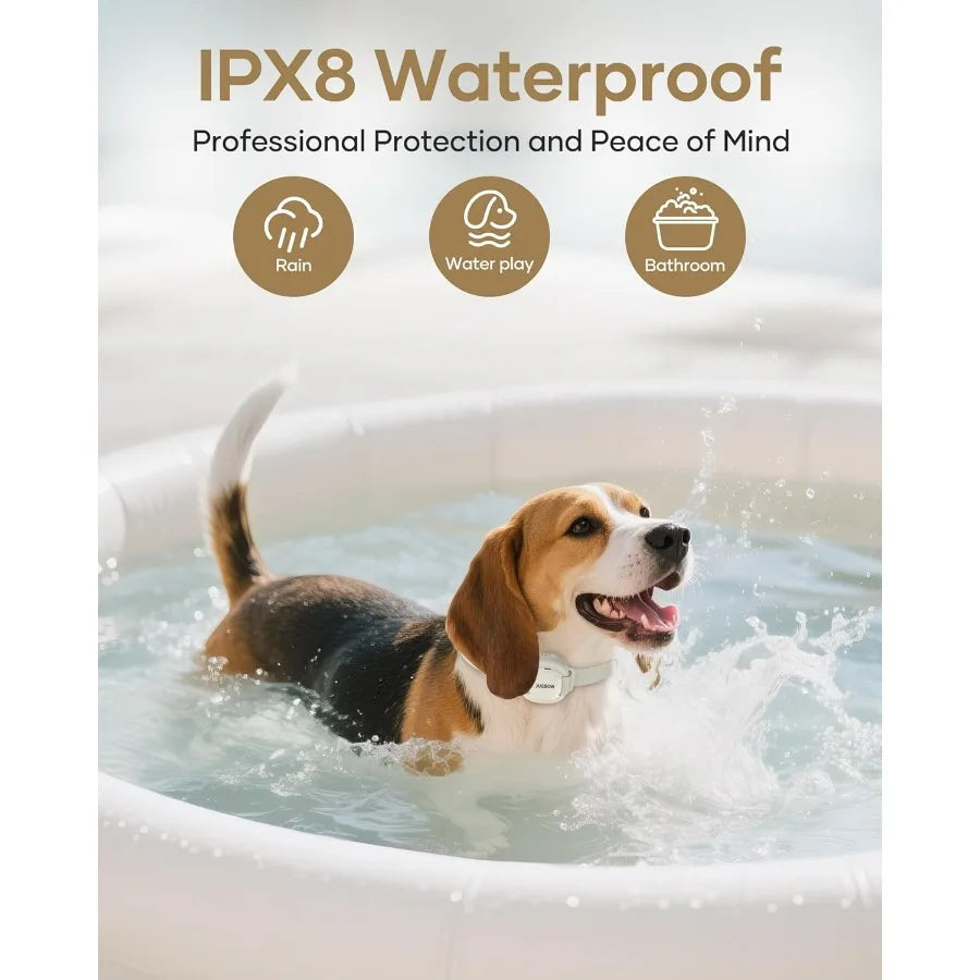 Dog Training Collar 4200FT Remote Dog Collar with 3 Training Modes Dog Collars for Small Dogs with Security Lock IPX8Waterproof